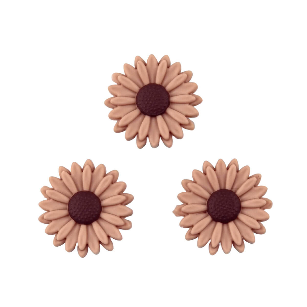 Variante: Blume - 30 mm - Holz / Schoko Hergestellt aus BPA-freiem Silikon. Völlig frei von schädlichen Chemikalien, wie es die europäischen Prüfkriterien EN-71 vorschreiben, und daher 100% kindersicher. Für weitere Informationen über die Verwendung,
lesen Sie unten auf der Seite. Jootjes Haakcadeautjes