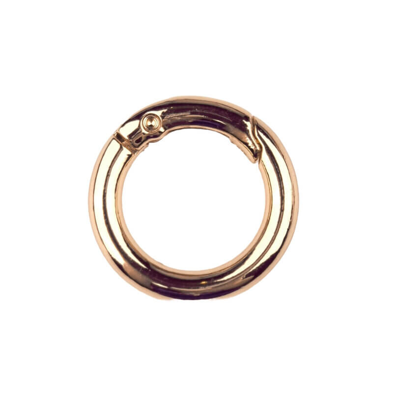 Clip on ring goud