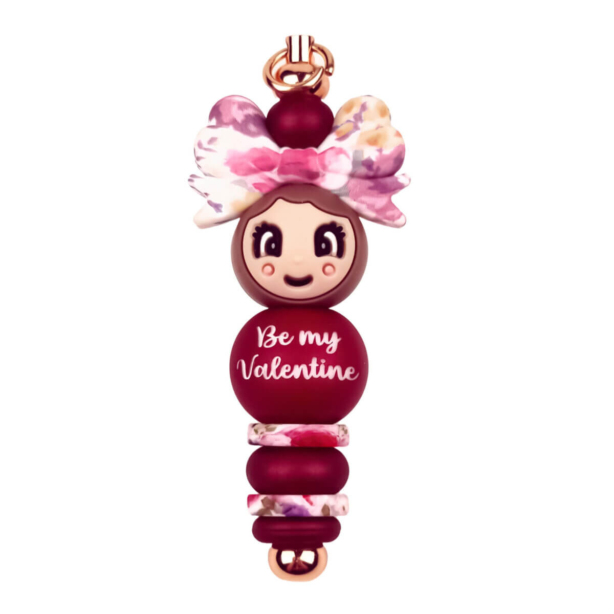 Kit de perles en silicone poupée chanceuse fille de la Saint-Valentin Poupée chanceuse poupée BPA free Wholesale