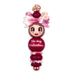 Kit de perles en silicone poupée chanceuse fille de la Saint-Valentin Poupée chanceuse poupée BPA free Wholesale
