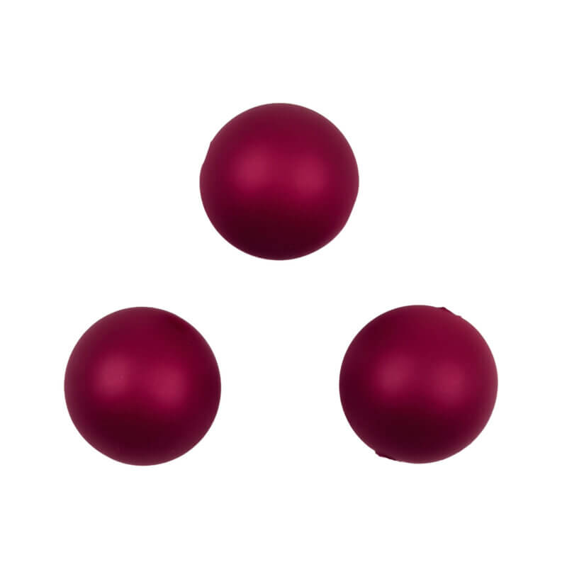 Siliconen kralen - 9 mm Rond - Red Nugget Print