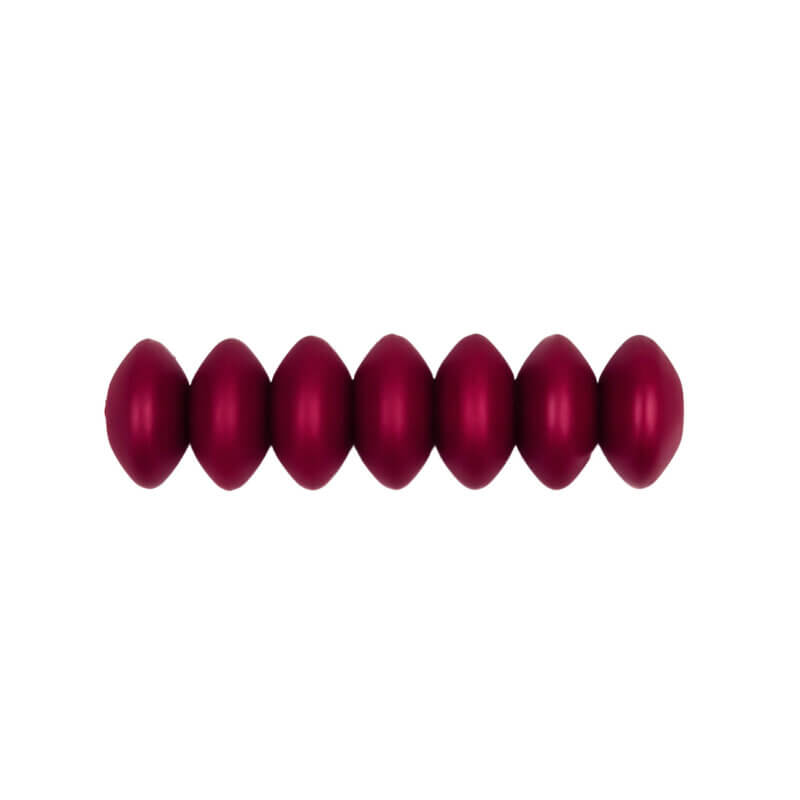 Siliconen kralen - Ovaal - 12 mm - Red Nugget Print