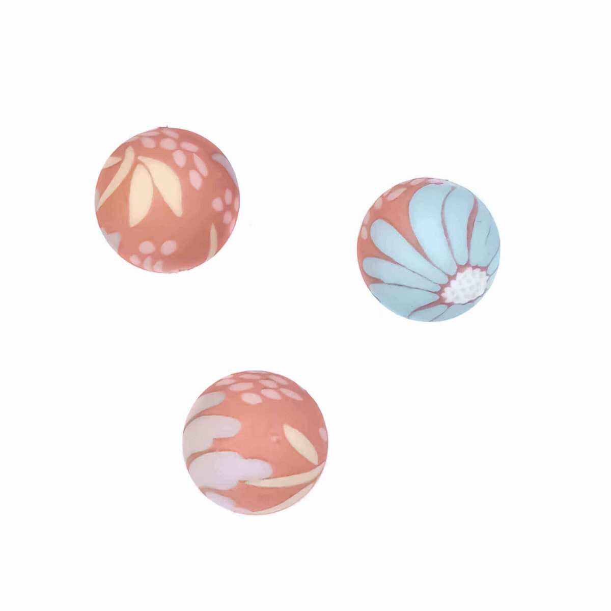 Size: 12 mm
Color: Passiflora print with flowers Material: According to EN-71 safely tested silicone. BPA-free, Phthalate-free, PVC-free and free of all other harmful chemicals as tested through EN-71. This makes it suitable for pacifier cords and CE-certified end product such as a teething ring.   Jootjes Haakcadeautjes