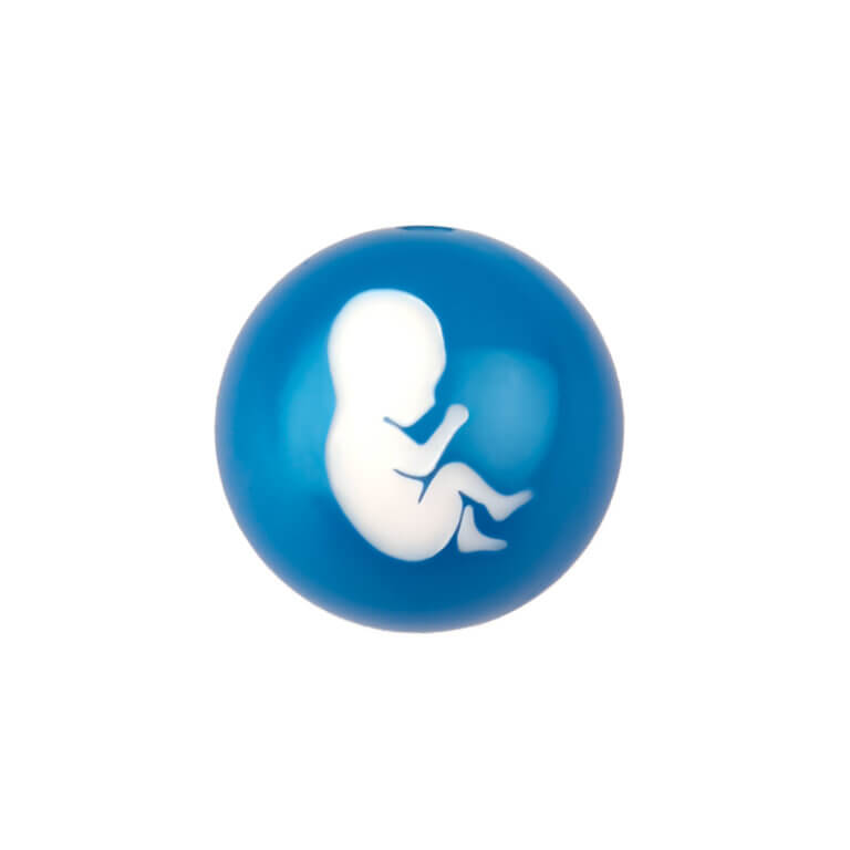 Silicone beads engraved Blue Nugget baby promotional gift midwife