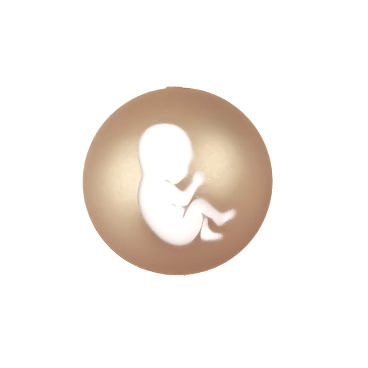 Perles en silicone gravées Champagne Nugget cadeau promotionnel bébé sage-femme