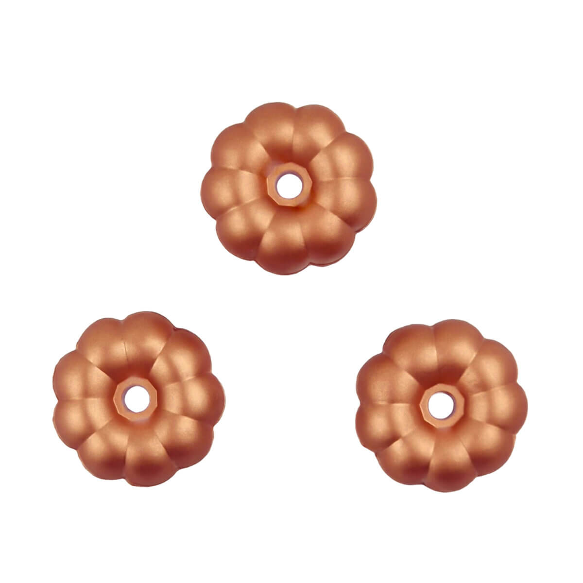 Perles en Silicone Grossiste Citrouille Sucette Anneau de Dentition Porte Clé Copper Nugget