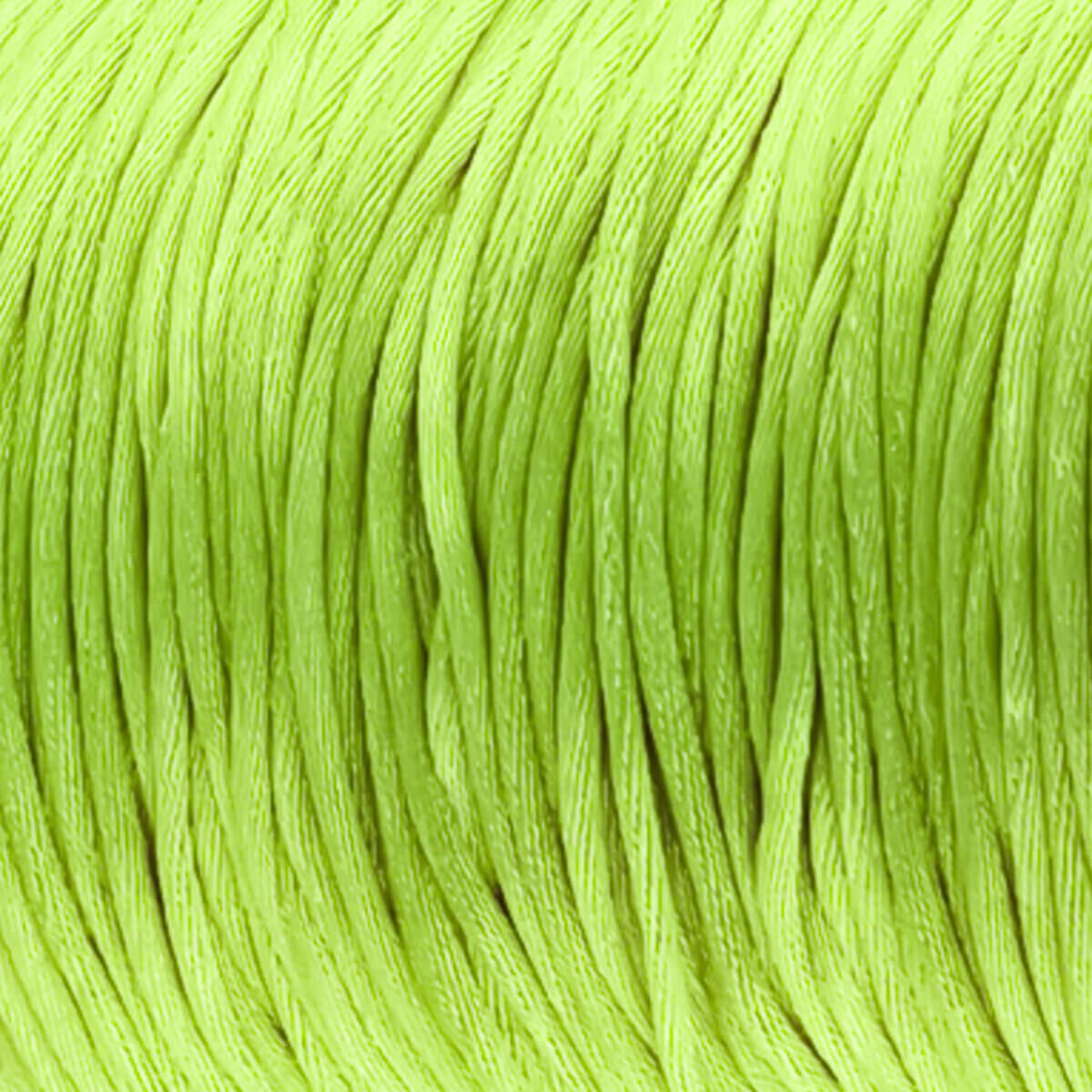 Satin cord 2 mm green pacifier cord teething ring pram spoiler