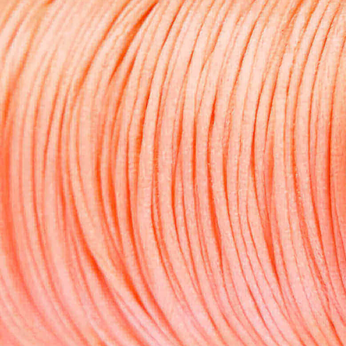 Satin cord light orange pacifier cord teething ring pram string wholesale bpa free baby safe