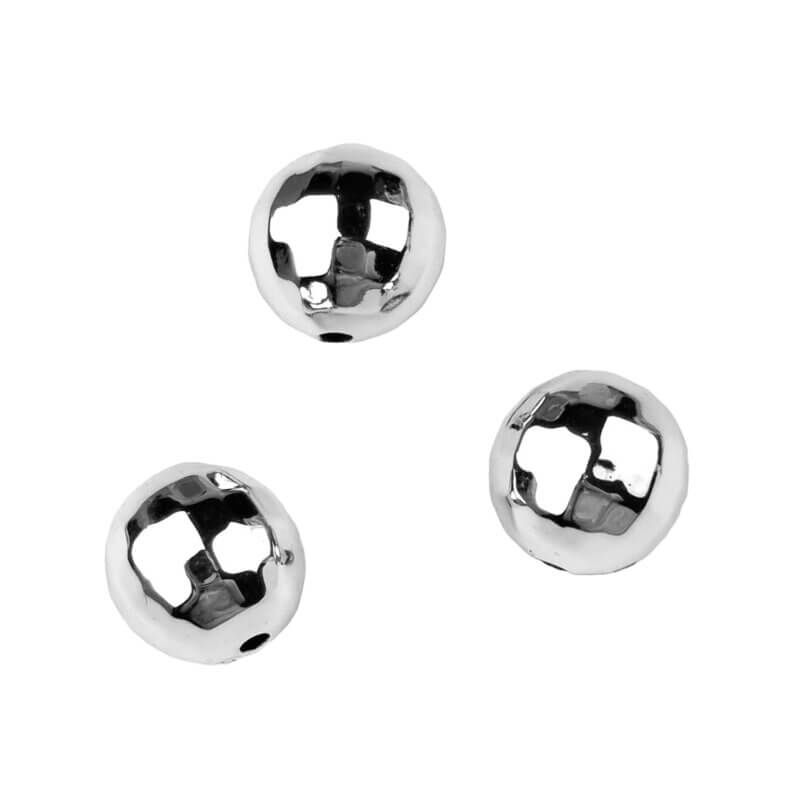 Acrylglasperlen Facetto - 16 mm - Silber