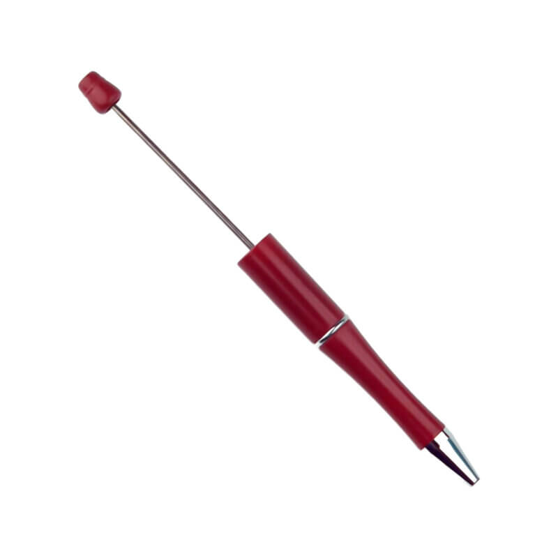 Kralenpen - Juffen Cadeau - Roest Rood - Per 3 stuks