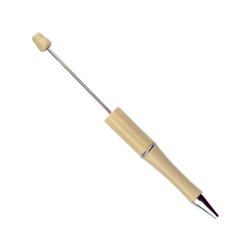 Kralenpen - Juffen Cadeau - Zand - Per 3 stuks