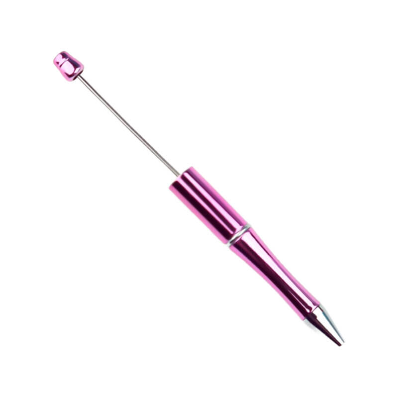 Kralenpen - Juffen Cadeau - Roze Chrome - Per 3 stuks