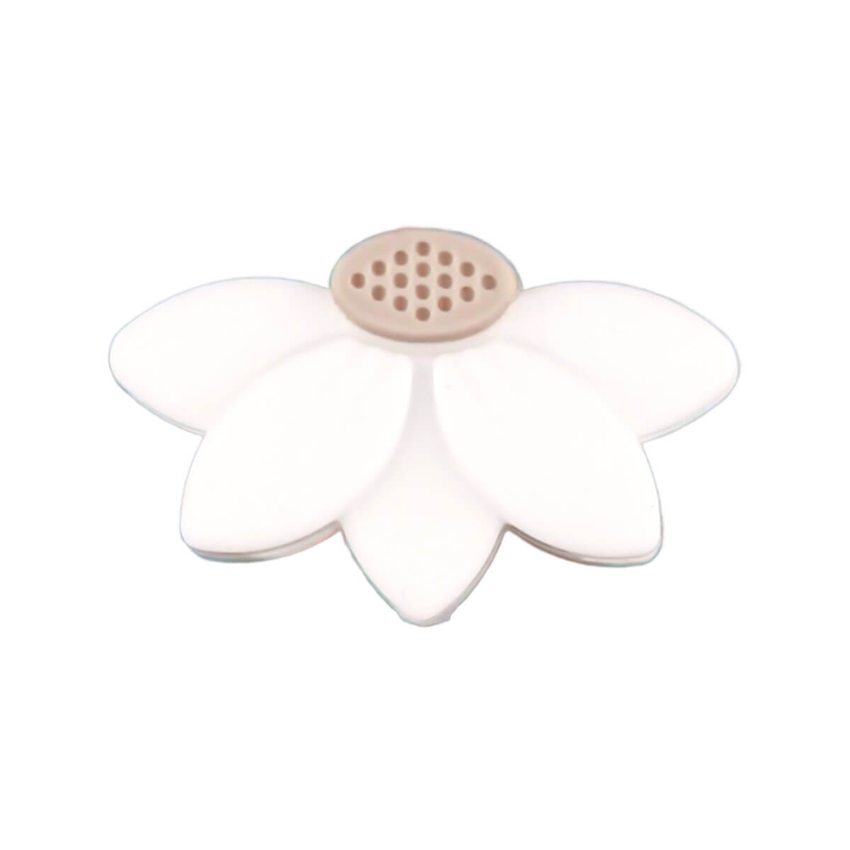 Kleur: Wit Formaat: 30 x 18 x 8 mm Type: Halve Daisy / Halve bloem Jootjes Haakcadeautjes