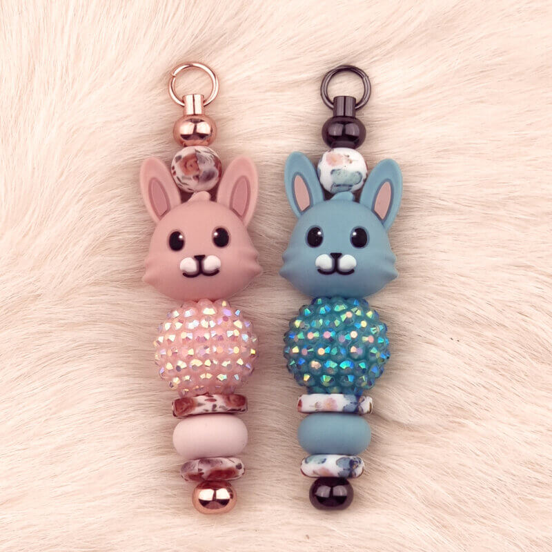 Konijnen hanger - Blue - Pink