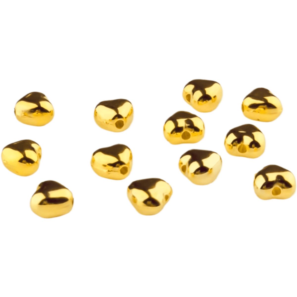 Formaat: 6 mm Type: Hartje - 6 mm - Goud Jootjes Haakcadeautjes