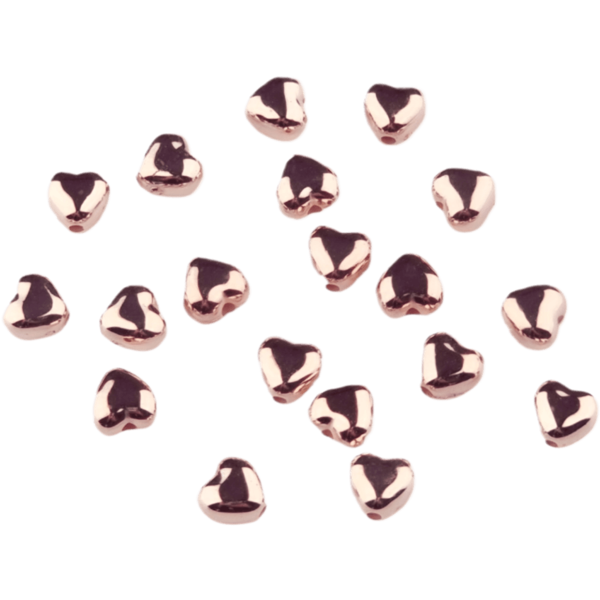 Formaat: 6 mm Type: Hartje - 6 mm - Rose Goud Jootjes Haakcadeautjes