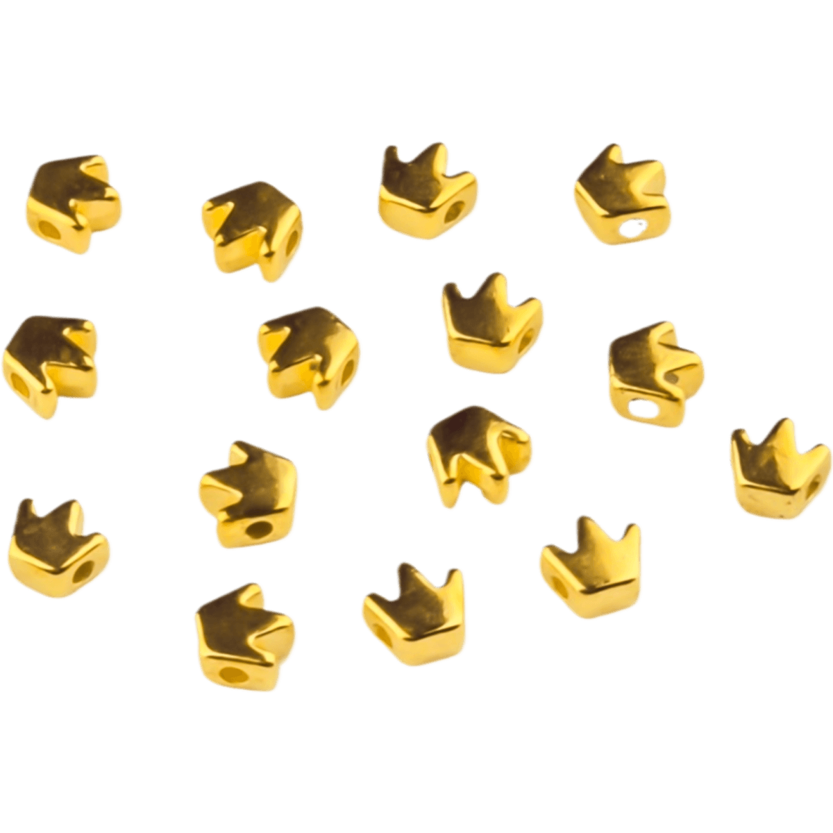 Formaat: 6 mm Type: Kroon - 6 mm - Goud Jootjes Haakcadeautjes