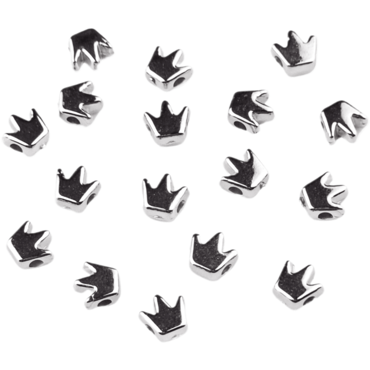 Formaat: 6 mm Type: Kroon - 6 mm - Zilver Jootjes Haakcadeautjes