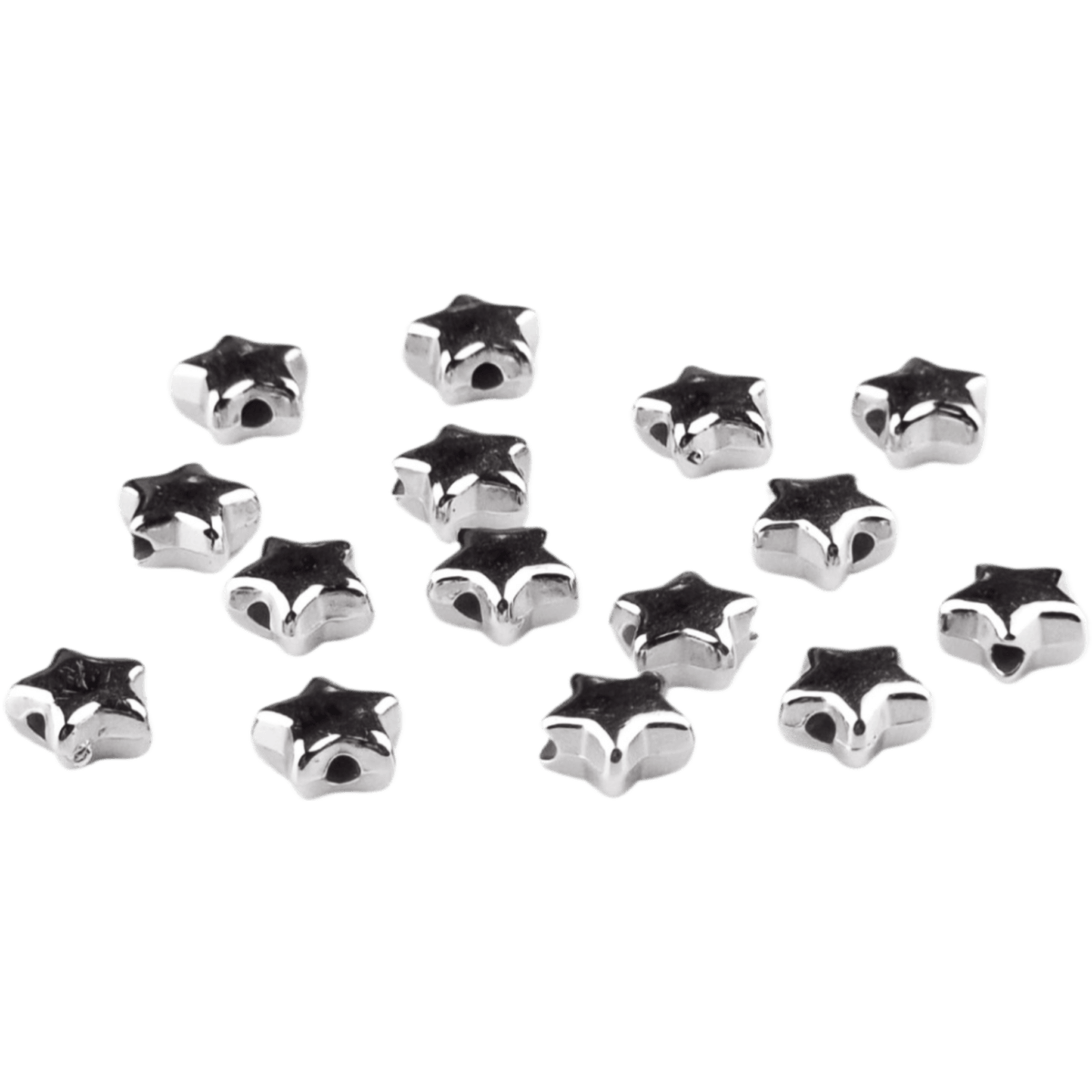 Formaat: 6 mm Type: Ster - 6 mm - Zilver Jootjes Haakcadeautjes