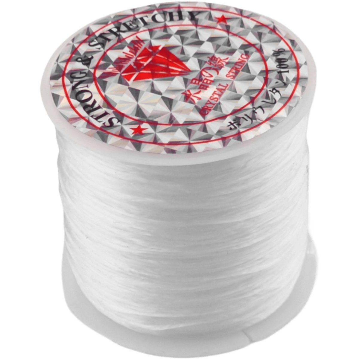 <ul> <li> Elastiek</li> <li> Kleur: wit</li> <li> Dikte: 0.8 mm</li> <li> Beschikbaar per klos. Ongeveer 60 meter</li> </ul> Voor het maken van armbandjes. Jootjes Haakcadeautjes