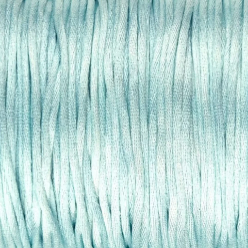 Satijnkoord 2 mm - Paradijs Blauw - per meter