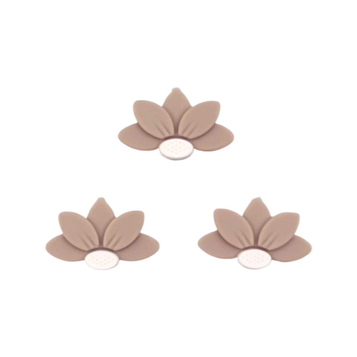 Couleur : Taupe Taille : 30 x 18 x 8 mm Type : Demi-marguerite / Demi-fleur Jootjes Haakcadeautjes