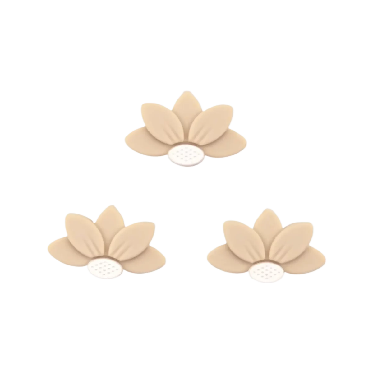 Kleur: Old Lace Formaat: 30 x 18 x 8 mm Type: Halve Daisy / Halve bloem Jootjes Haakcadeautjes