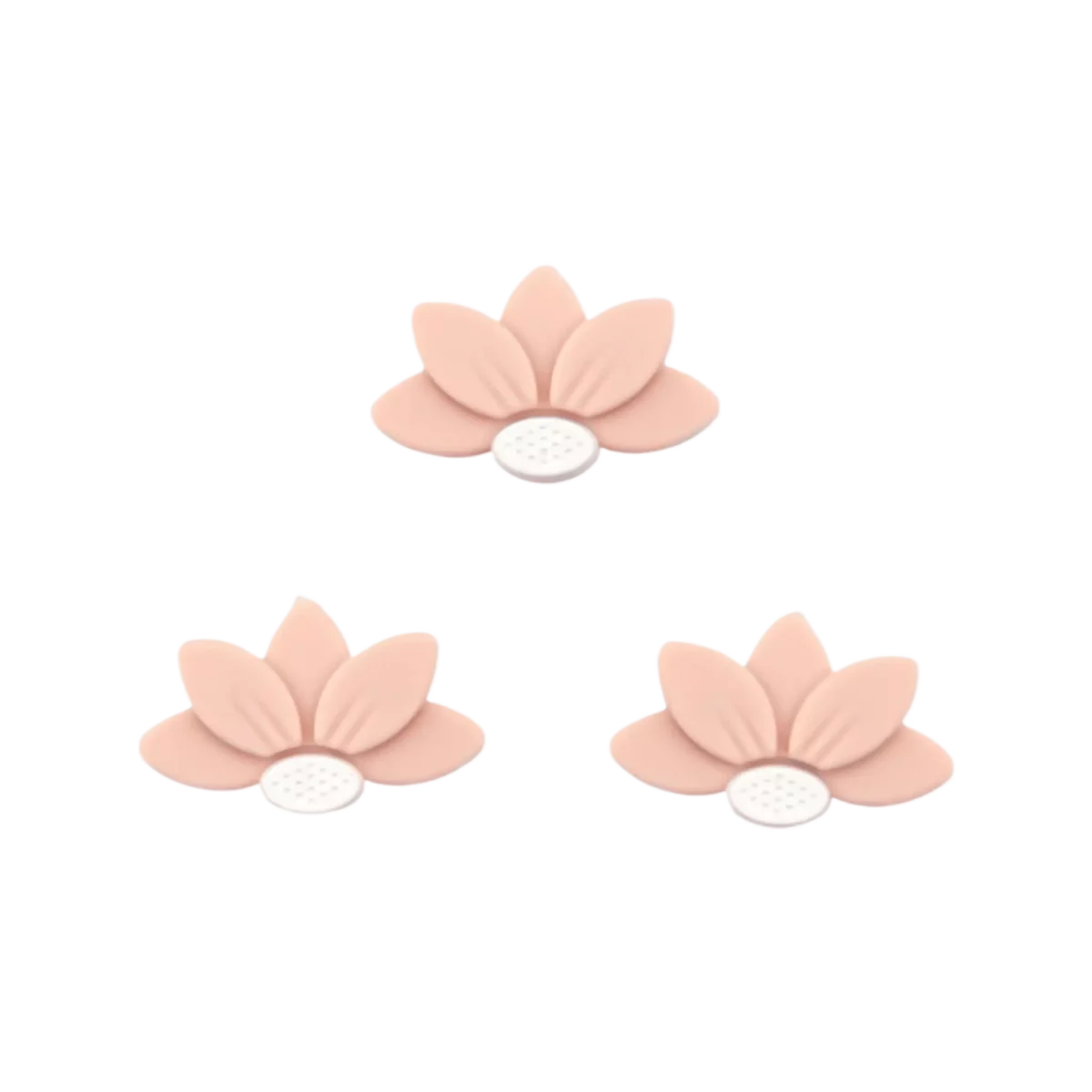 Farbe: Helles Pfirsich Größe: 30 x 18 x 8 mm Typ: Halb Gänseblümchen / Halb Blume Jootjes Haakcadeautjes