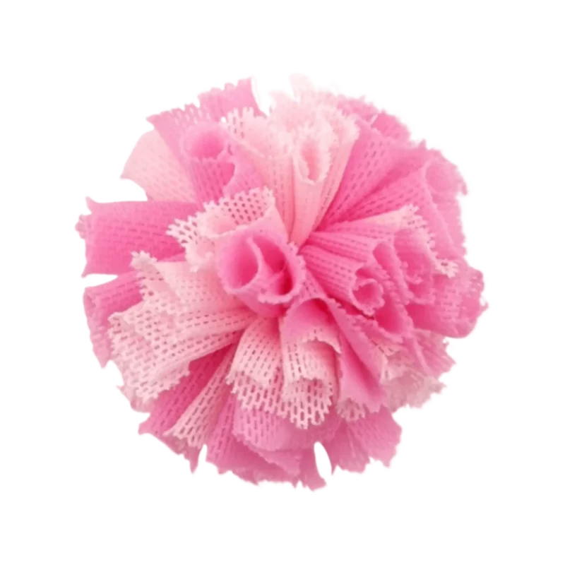 Pompon Gemêleerd Ruches 30 mm - Zacht Roze/Baby Roze