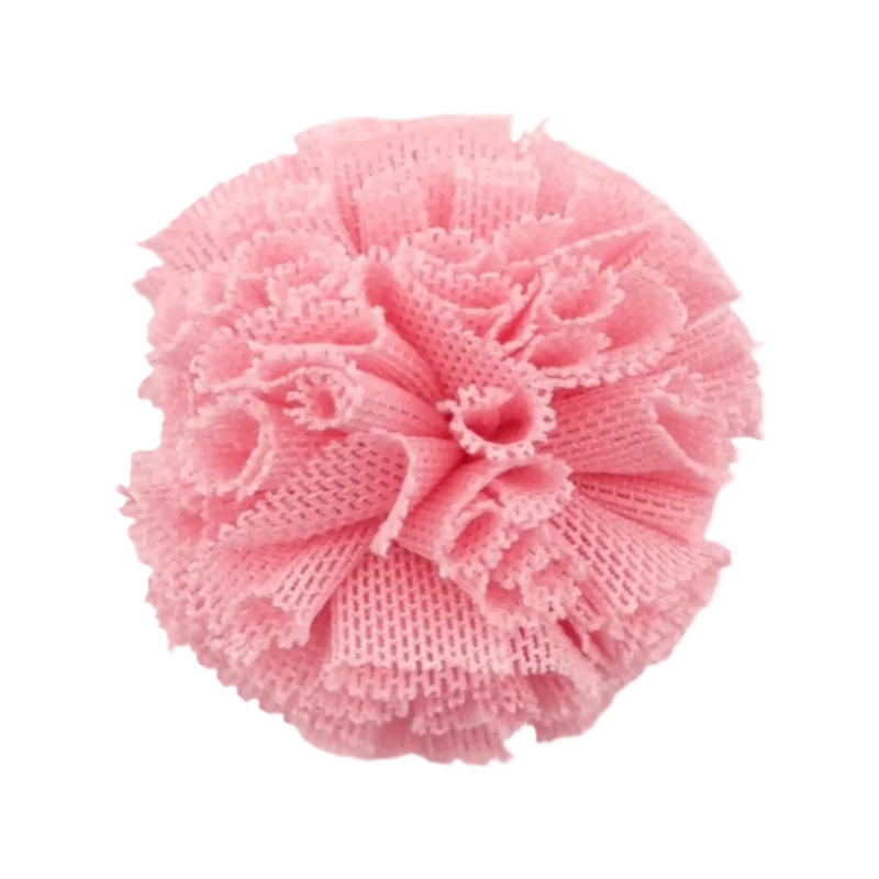 Pompon Ruches 30 mm - Poeder Roze