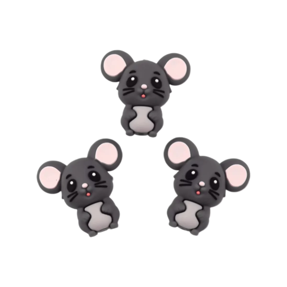 Matériau : 100% sans BPA, sûr selon EN-71, silicone Type : Souris Couleur : Anthracite Jootjes Haakcadeautjes