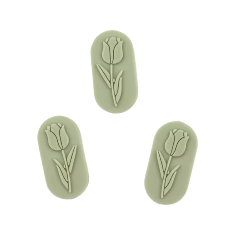 Siliconen Kralen - Tulpensteen - Pistache
