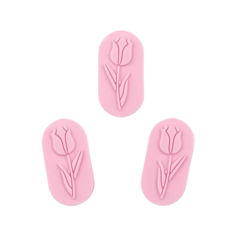 Siliconen Kralen - Tulpensteen - Zacht Roze