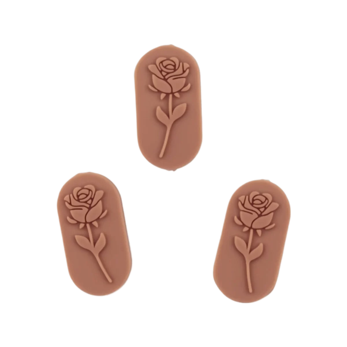 Kleur: Milk chocolate Type: Rozensteen Jootjes Haakcadeautjes