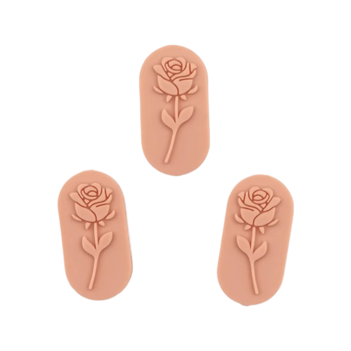 Kleur: Perzik Nude Type: Rozensteen Jootjes Haakcadeautjes