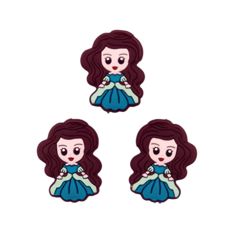 Silikonperlen - Prinzessin - Choco - Fluorit
