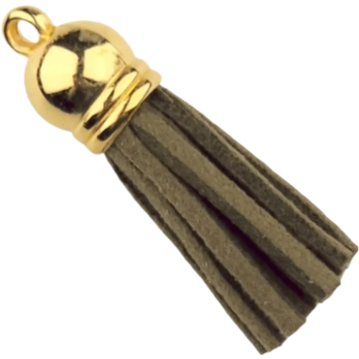 Type: Keychain Tassel Material: Plastic/suede Color: Moss Green/Gold Jootjes Haakcadeautjes