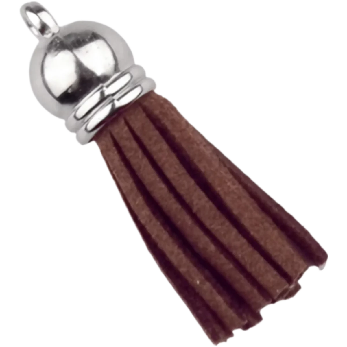 Type: Keychain Tassel Material: Plastic/suede Color: Brownie/Silver Jootjes Haakcadeautjes