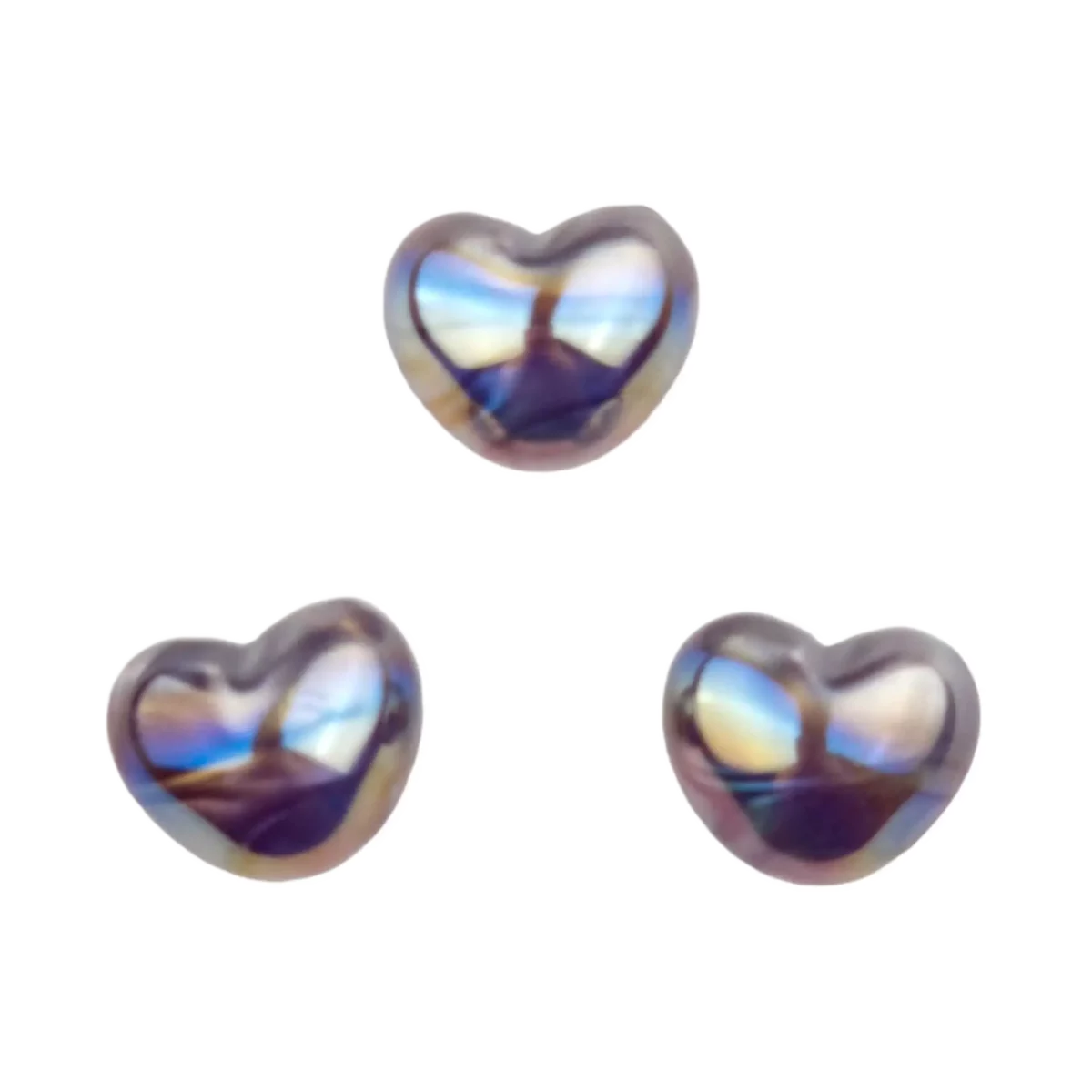heart metallic silver