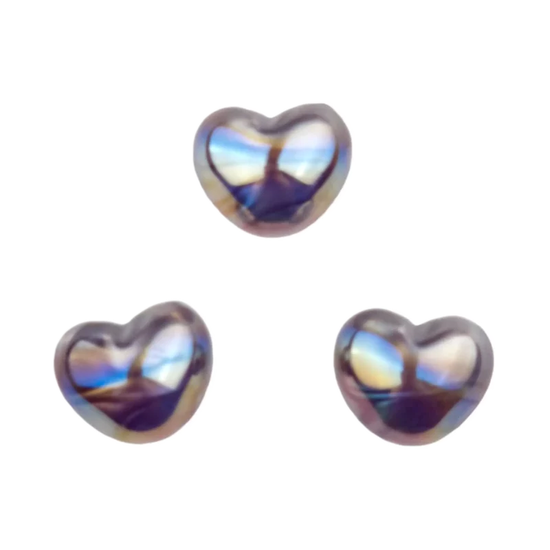 Herz metallic silber