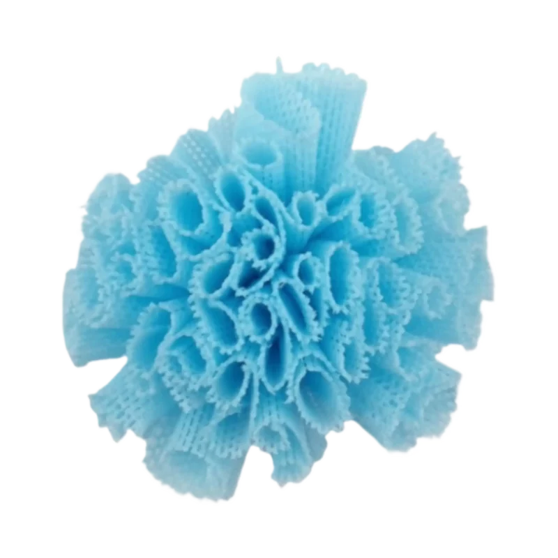 pompon ijsblauw