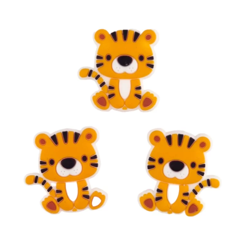 Siliconen Kraal - Baby Tijger
