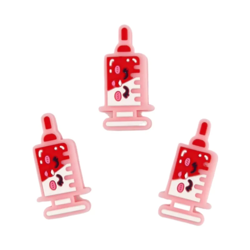 Siliconen kralen - Spuit - Perzik Roze