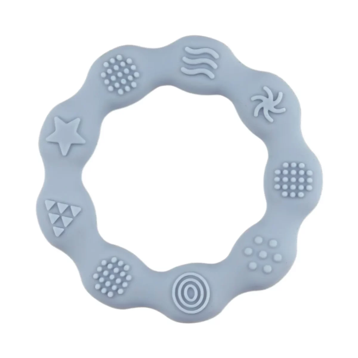 Teething Ring Relief
Color: Aqua
Made of BPA-free silicone.
CE-certified, 100% child safe. For more information on use,
read at the bottom of the page. Jootjes Haakcadeautjes