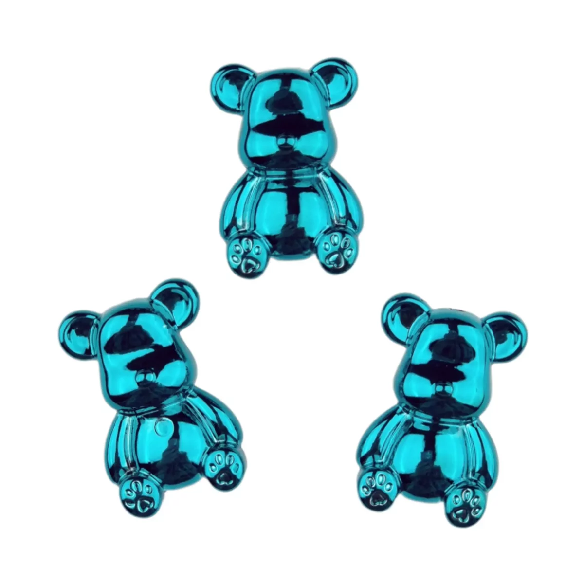Color: Bear - 35x20x10 MM - Emerald Chrome Material: Acrylic Type: Bear - 35x20x10 MM - Emerald Chrome Suitable for key chains and in use with <a href="https://www.jootjeshaakcadeautjes.nl/product/houten-kraal-smiley-gelukspoppetje-haken-beukenhout-20-mm/">wooden</a> and <a href="https://www.jootjeshaakcadeautjes.nl/product-categorie/siliconen-kralen-bpa-vrij-groothandel/siliconen-kralen-multicolor-luxekralen-alles/siliconen-kralen-gelukspoppetjes-luckyjos/">silicone lucky dolls</a>. Jootjes Haakcadeautjes