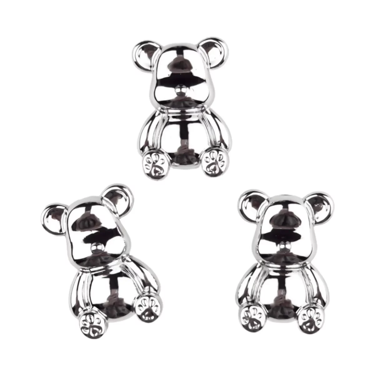 Couleur : Ours - 35x20x10 MM - Argent Chromé Matériau : Acrylique Type : Ours - 35x20x10 MM - Argent Chromé Convient aux porte-clés et aux <a href="https://www.jootjeshaakcadeautjes.nl/product-categorie/siliconen-kralen-bpa-vrij-groothandel/siliconen-kralen-multicolor-luxekralen-alles/siliconen-kralen-gelukspoppetjes-luckyjos/">poupées porte-bonheur</a> <a href="https://www.jootjeshaakcadeautjes.nl/product/houten-kraal-smiley-gelukspoppetje-haken-beukenhout-20-mm/">en bois</a> et en <a href="https://www.jootjeshaakcadeautjes.nl/product-categorie/siliconen-kralen-bpa-vrij-groothandel/siliconen-kralen-multicolor-luxekralen-alles/siliconen-kralen-gelukspoppetjes-luckyjos/">silicone</a>. Jootjes Haakcadeautjes
