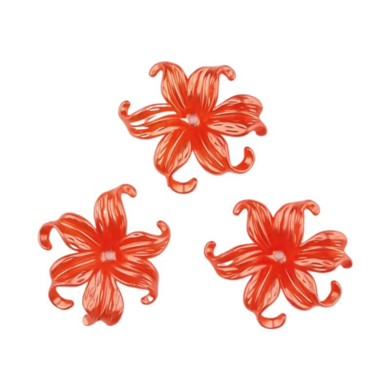 Acryl Blume- Metallisch Henna- 10x40 MM