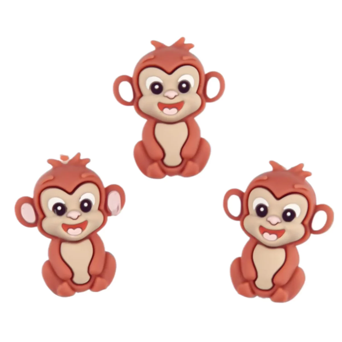 Kleurcode : Steen Rood - Type: 3D - Aap - Steen Rood - Formaat: 24 mm x 34 mm x 9 mm - Verkocht per stuk, nergens goedkoper - BPA-, Ftalaten-, Lood-, PVC- en Gif-vrij - Geschikt voor CE-gecertificeerd eind product - Medische kwaliteit siliconen kralen - Koelbaar in de koelkast - Vaatwasser bestendig Jootjes Haakcadeautjes