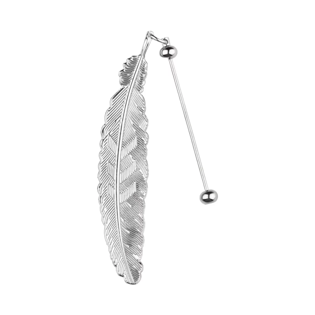 <strong>Feather Bookmark:</strong>
<ul> <li>Design: Feather shape</li> <li>Material: stainless steel</li> <li>Color: Silver</li>
</ul> Jootjes Haakcadeautjes