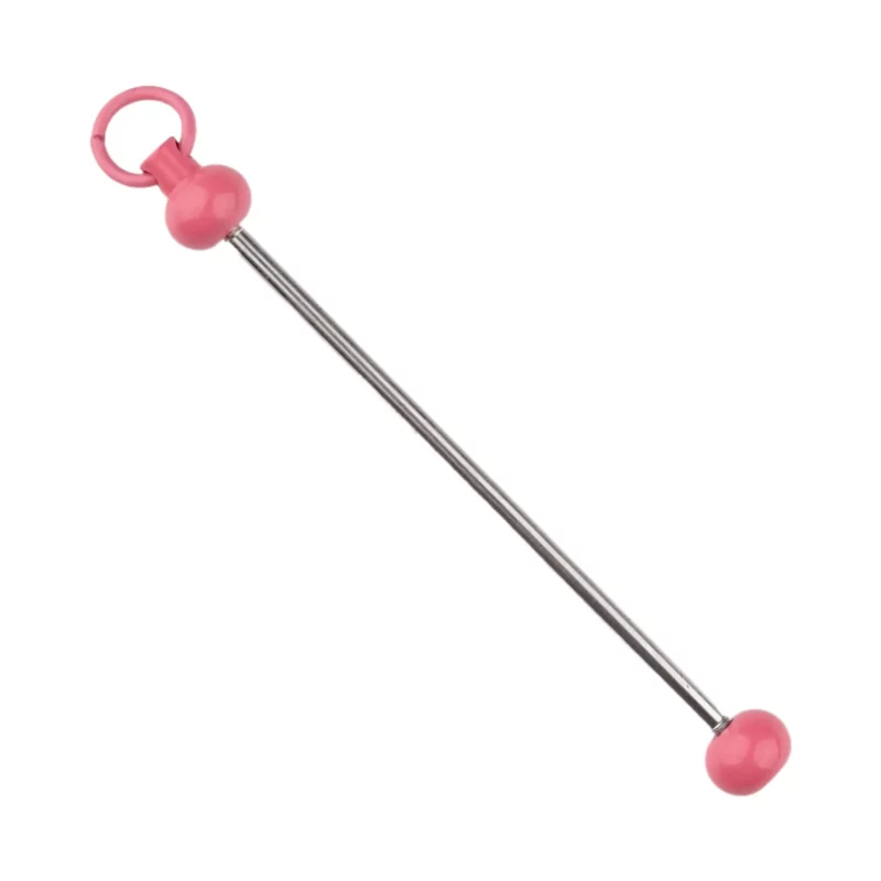 Rijgbare hanger - Staafje - Poeder Roze